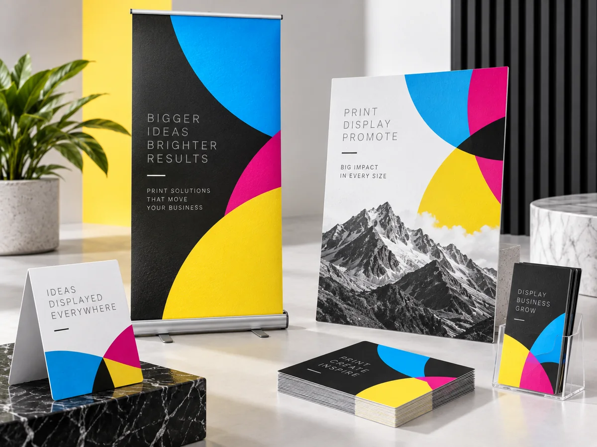 Signalétique panneaux PLV et roll-up professionnels